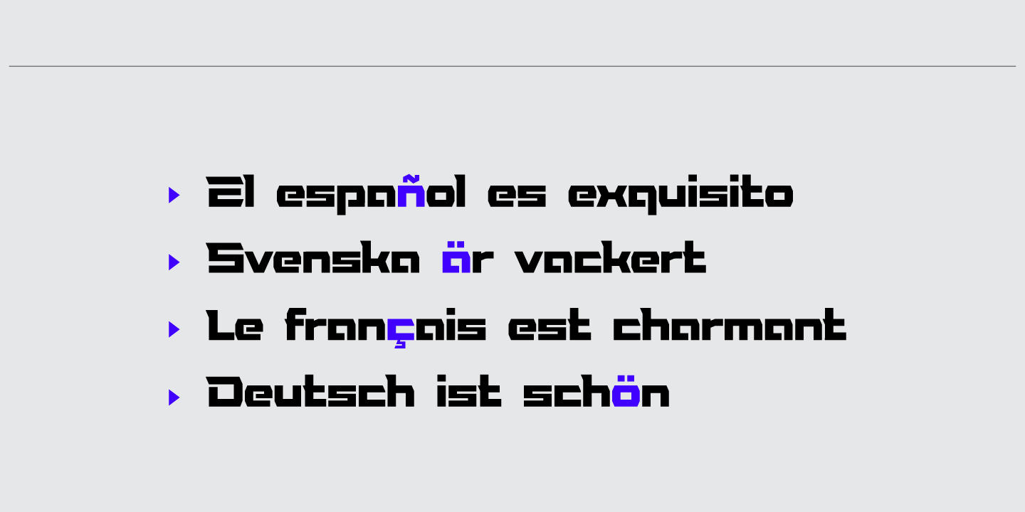 Beispiel einer Delivery-Schriftart #2